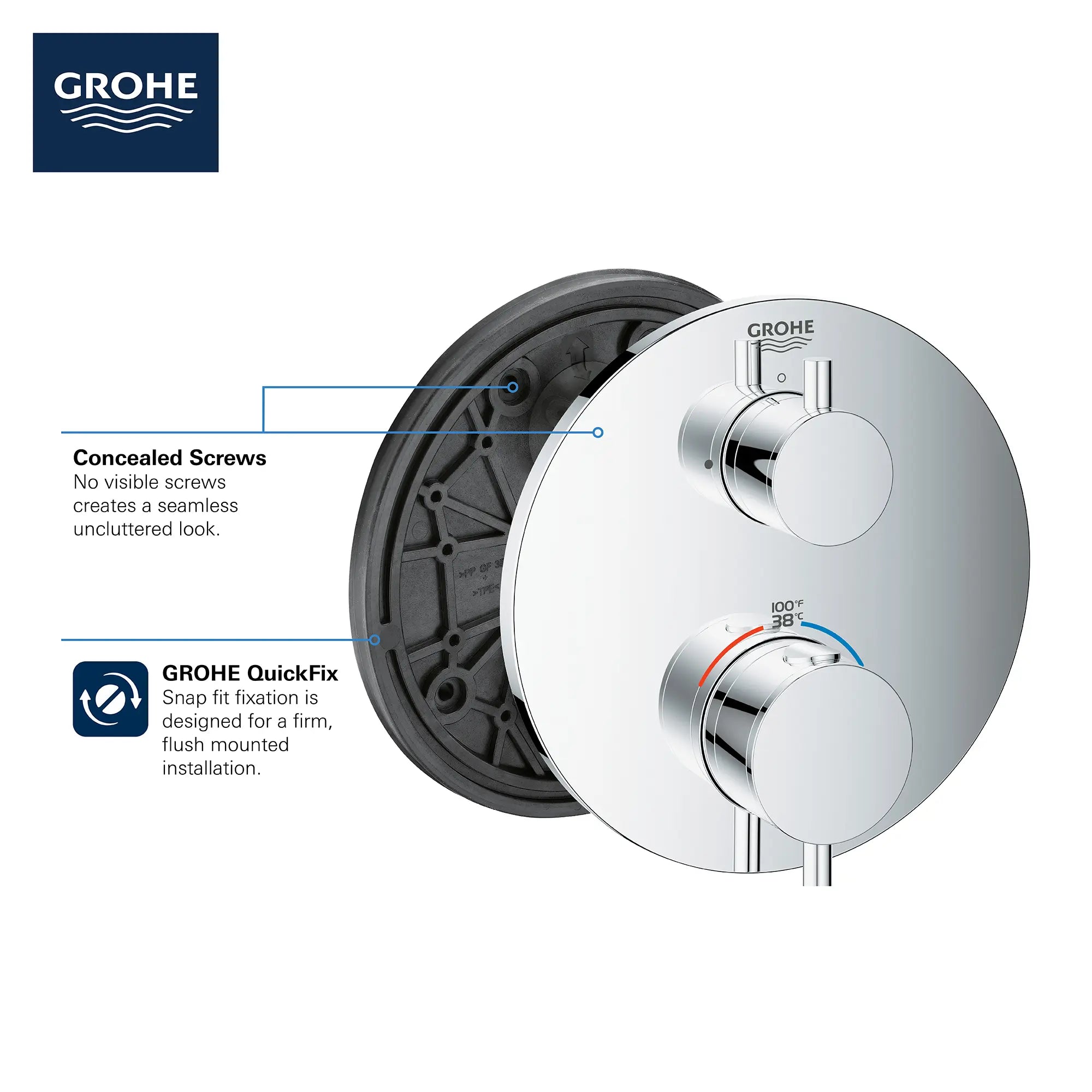 Dual Function 2-Handle Thermostatic Valve Trim // GROHE STARLIGHT CHROME // 68924_GROHE_Info_Atrio_2handle_Thermo_24151_Round_Dual_3_0_CDNwebp.webp