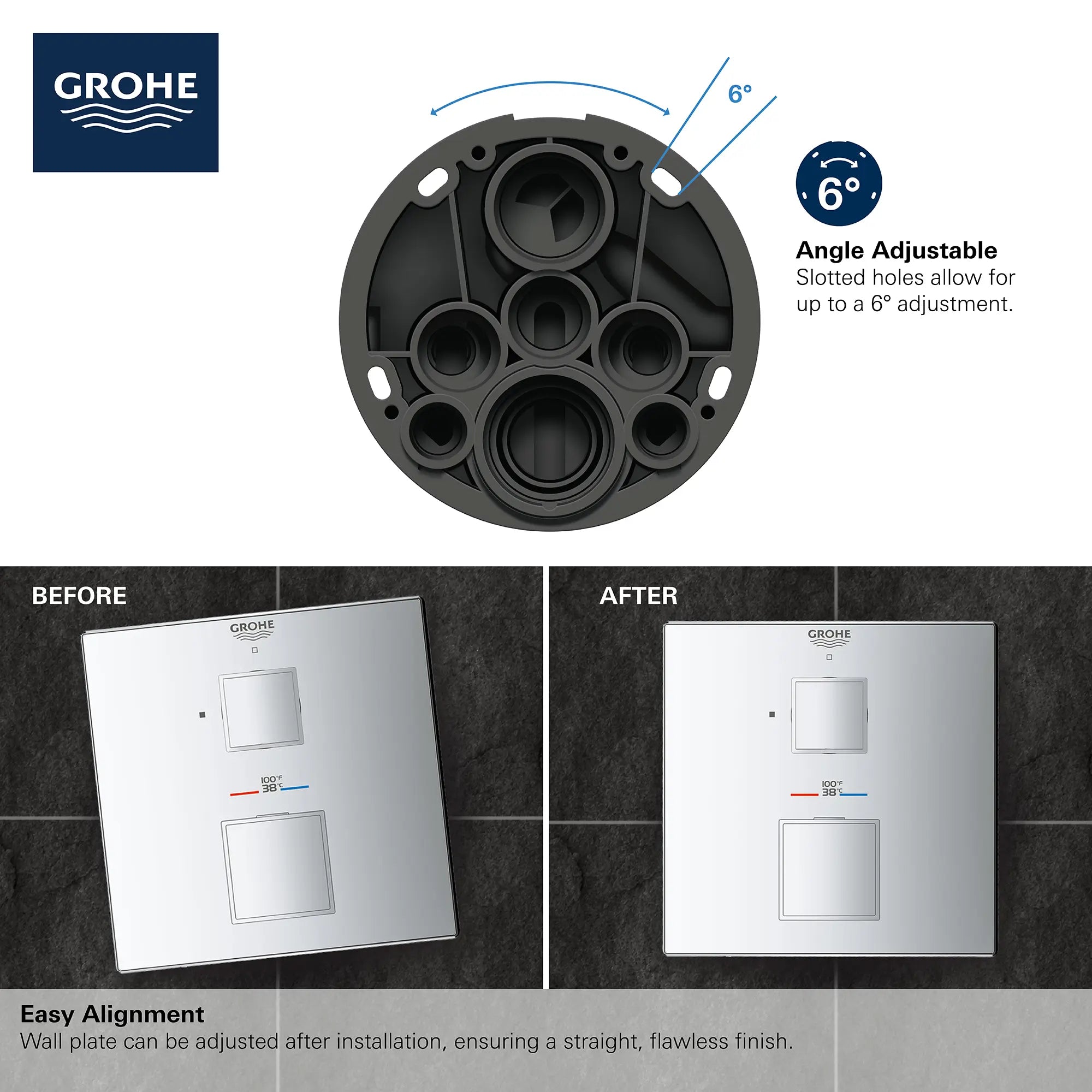 Single Function 2-Handle Thermostatic Valve Trim // GROHE STARLIGHT CHROME // 68960_GROHE_Info_Grohtherm_2handle_Thermo_24157_Cube_Single_4_0_CDNwebp.webp