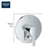 [29168001] Pressure Balance Valve Trim with Diverter - GROHE StarLight Chrome