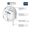 [29227003] 2-Way Diverter Trim - GROHE StarLight Chrome