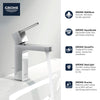 [33170003] Single Hole Single-Handle S-Size Bathroom Faucet, 1.2 GPM (4.5 L/min) - GROHE StarLight Chrome