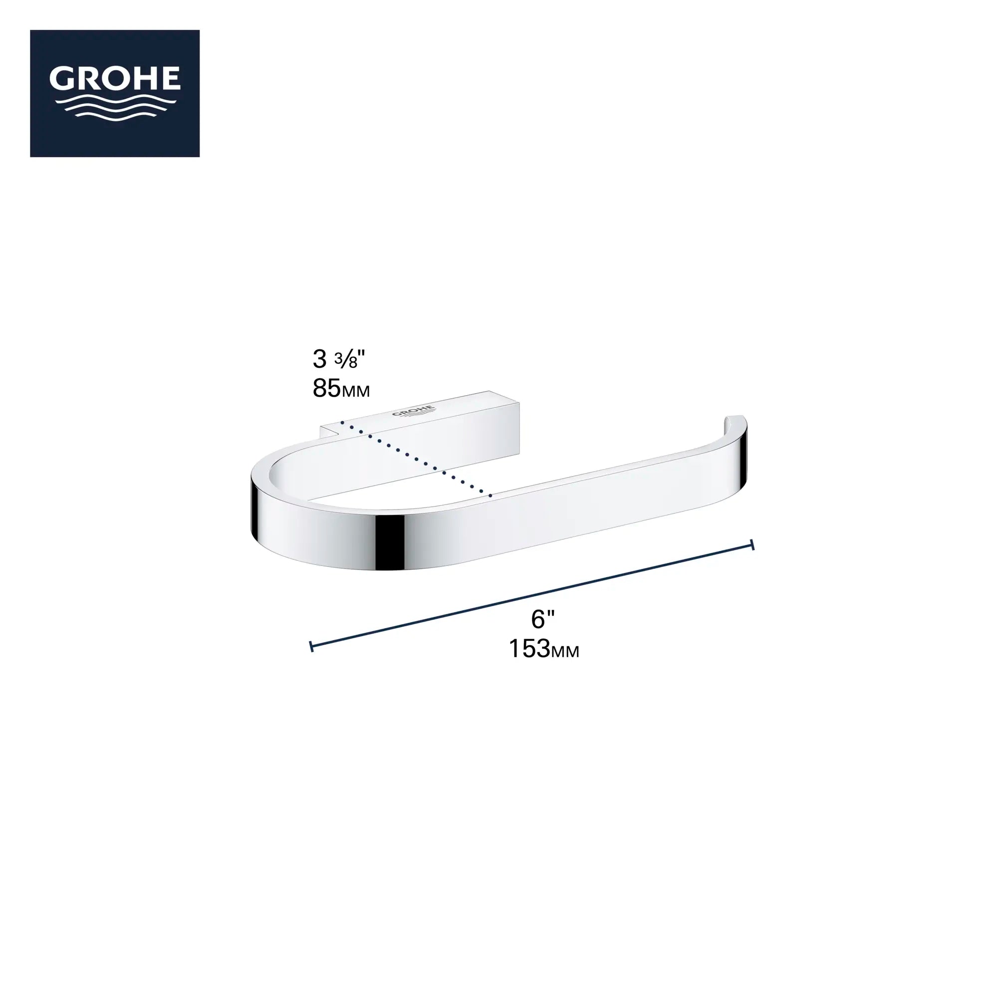 Paper Holder w/o Cover // GROHE STARLIGHT CHROME // 69080_GROHE_Selection_Acessories_Paper_Holder_wo_Cover_41068_Info_1_0_CDNwebp.webp