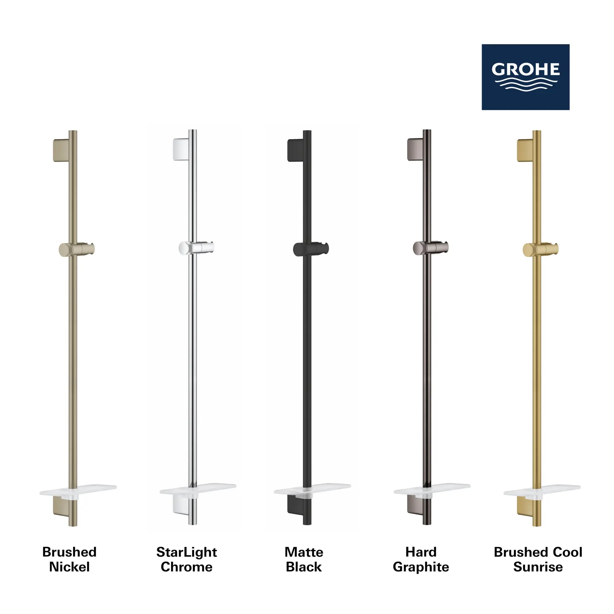 36" Shower Slide Bar // HARD GRAPHITE // 69104_GROHE_Infographics_SmartActive_Handshower_Colors_26603_0_1_0_CDNwebp.webp