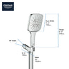 [26605000] Hand Shower - 3 Sprays, 1.75 gpm (6.6 L/min) - GROHE StarLight Chrome