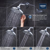 [26789000] Shower Head, 6-1/2" - 3 Sprays, 1.75 GPM (6.6 L/min) - GROHE StarLight Chrome