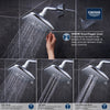 [26797000] Shower Head, 6-1/2" - 3 Sprays, 1.75 GPM (6.6 L/min) - GROHE StarLight Chrome
