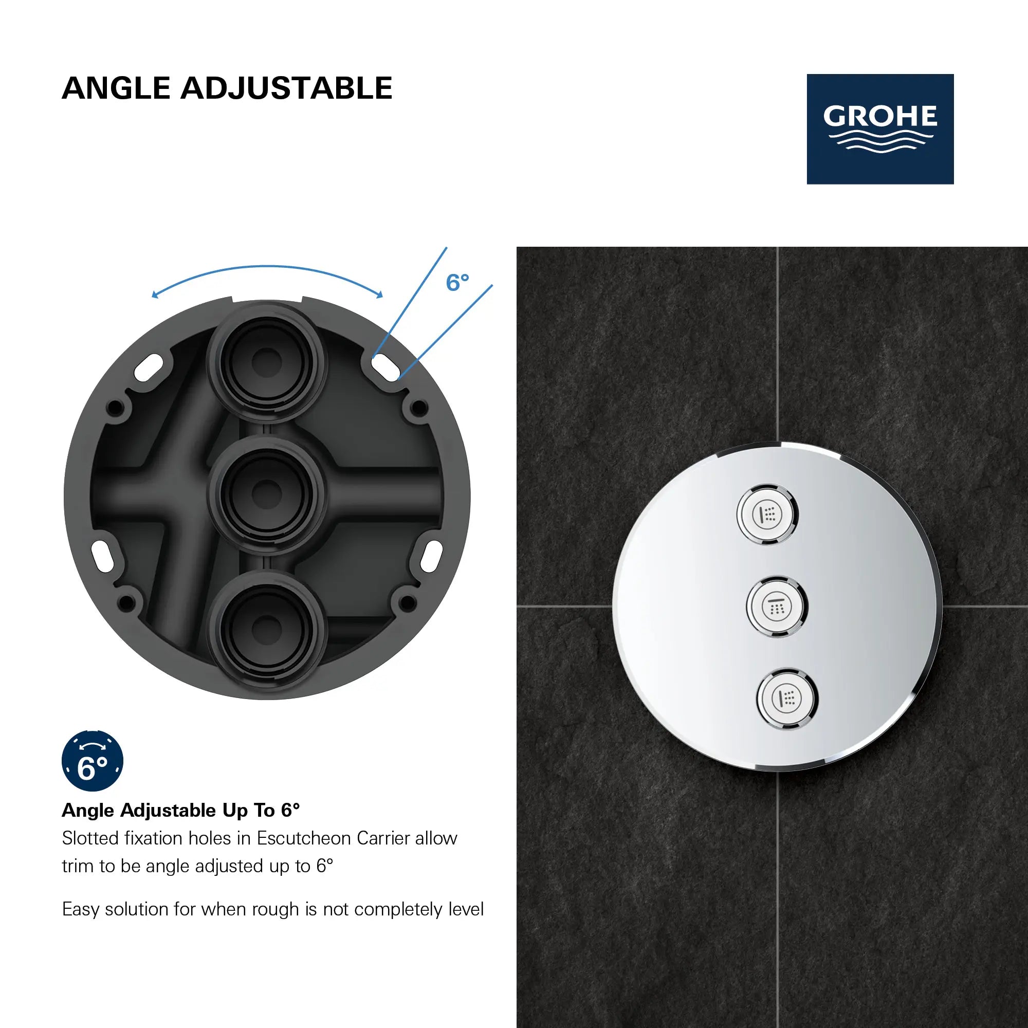 Triple Volume Control Trim // GROHE STARLIGHT CHROME // 69152_GROHE_SmartControl_Round_29122000_Triple_Volume_Info_3_0_CDNwebp.webp