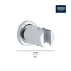 [27074000] Wall Mount Hand Shower Holder - GROHE StarLight Chrome
