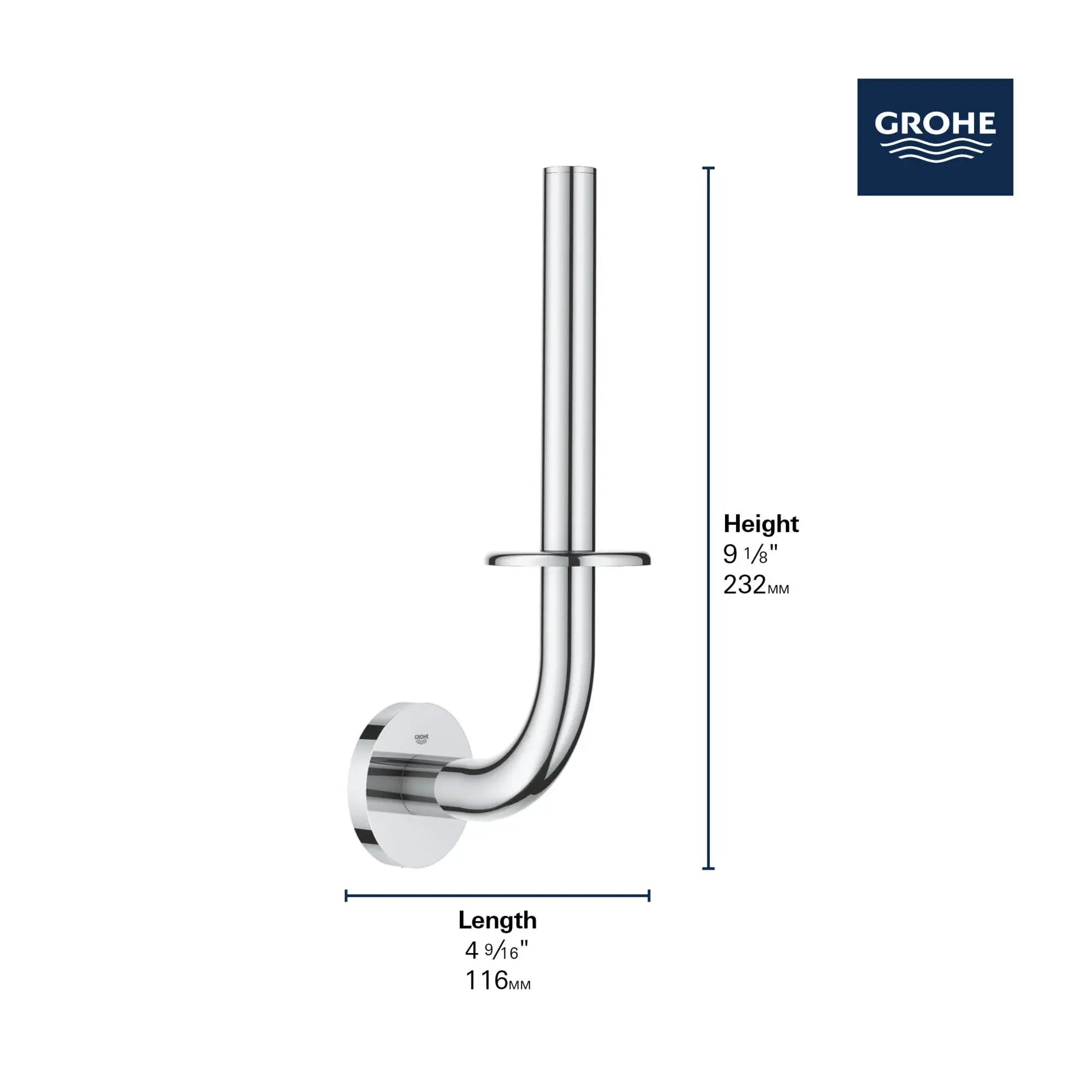 Spare Paper Holder // GROHE STARLIGHT CHROME // 69230_GROHE_Matte_Black_Launch_DIMENSIONAL_40385_1_Infographics_1_0_CDNwebp.webp