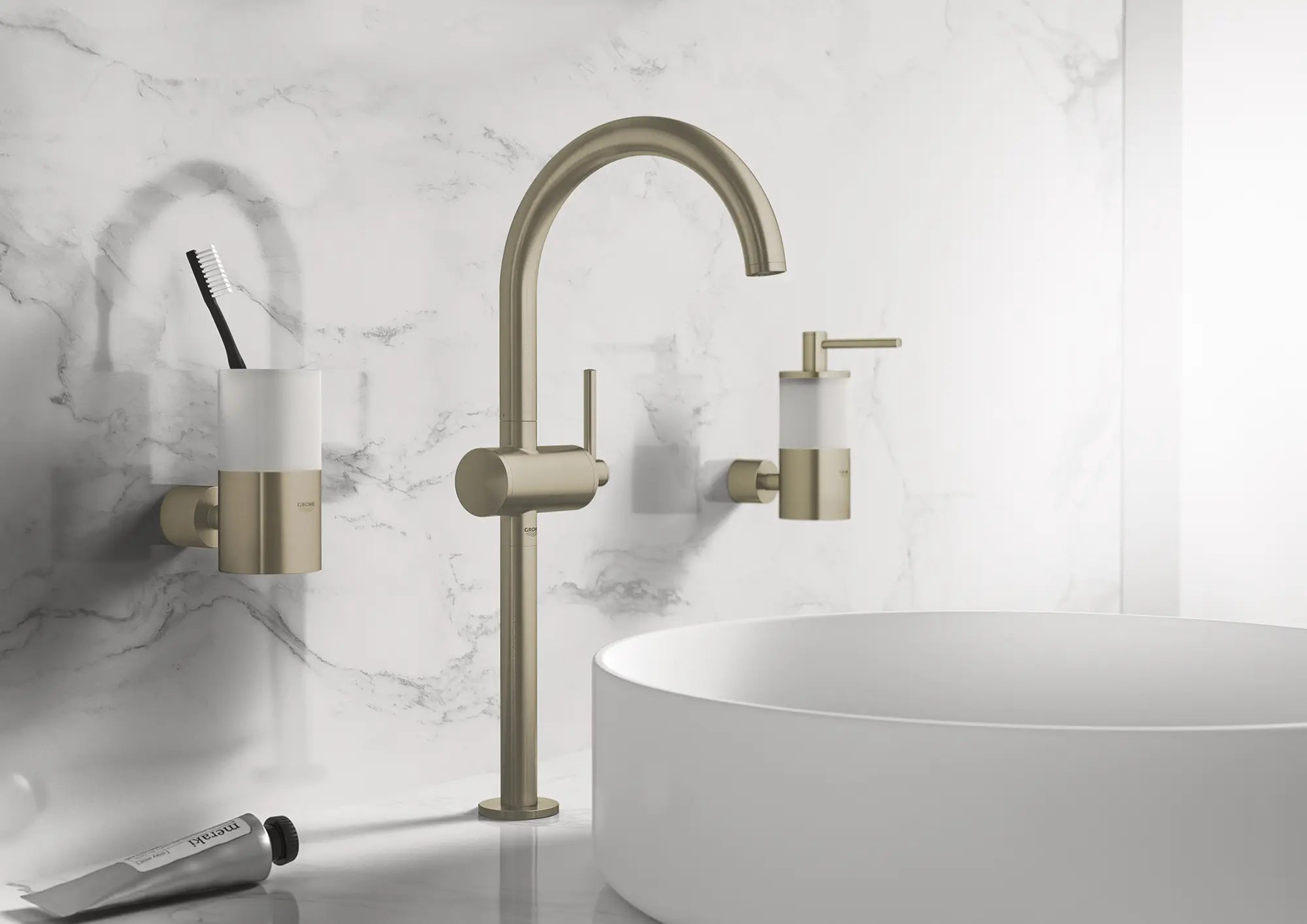 Single Hole Single-Handle Deck Mount Vessel Sink Faucet 1.2 GPM // BRUSHED NICKEL INFINITYFINISH // 70225_B-23834EN3_CDNwebp.webp