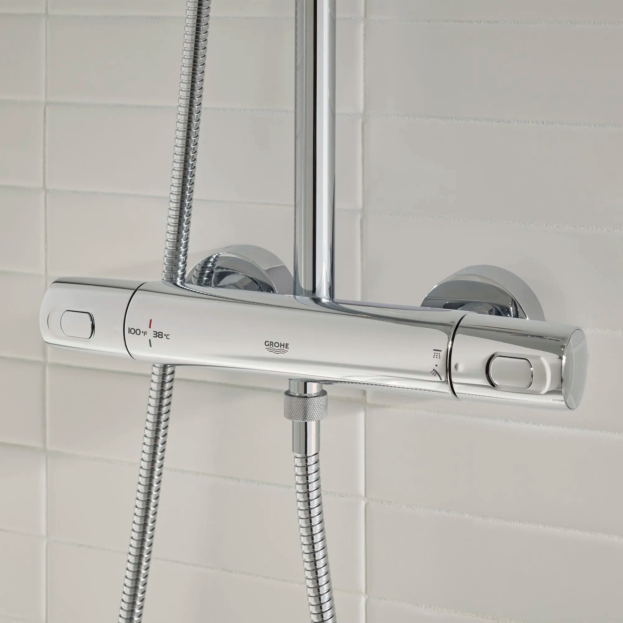 CoolTouch Thermostatic Shower System // GROHE STARLIGHT CHROME // 70971_B-26728000_CDNwebp.webp
