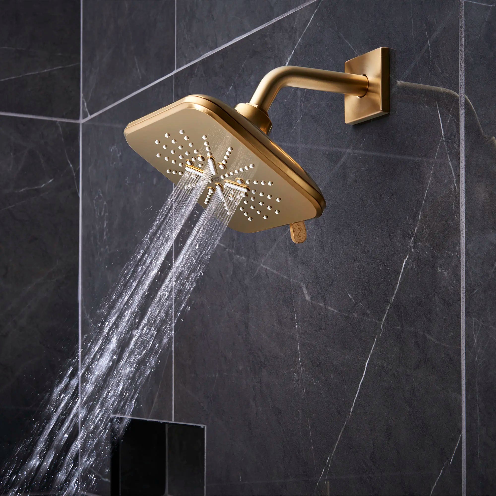 Shower Head, 6-1/2" - 3 Sprays, 1.75 GPM (6.6 L/min) // BRUSHED COOL SUNRISE // 71106_B-26797GN0_3_CDNwebp.webp