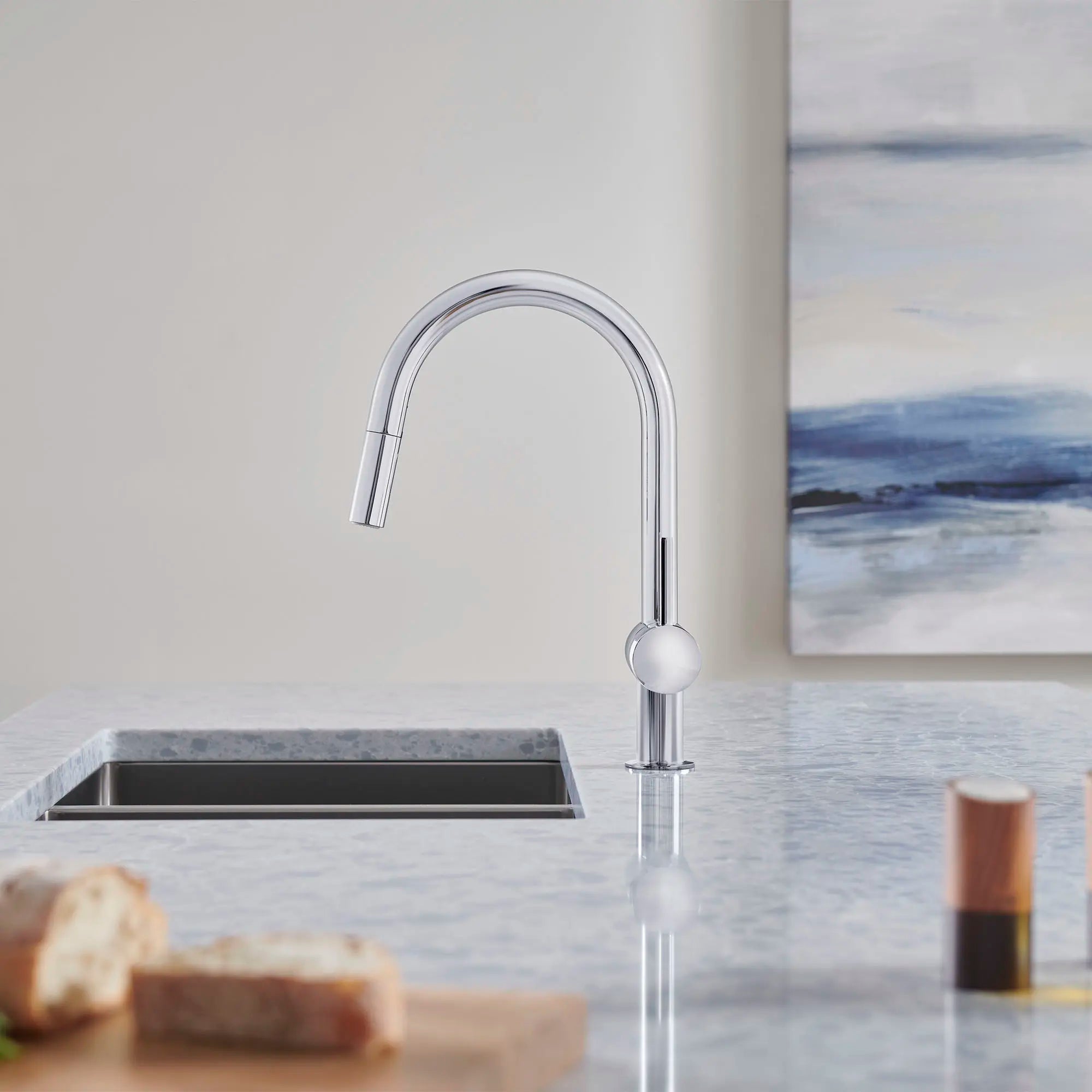 Single-Handle Pull Down Kitchen Faucet Dual Spray 6.6 L/min (1.75 gpm) // GROHE STARLIGHT CHROME // 71905_B-31378003_4_CDNwebp.webp