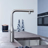 [31616DC0] Essence SmartControl Pull-Out Single Spray Kitchen Faucet 1.75 GPM (6.6 L/min) - GROHE StarLight Chrome