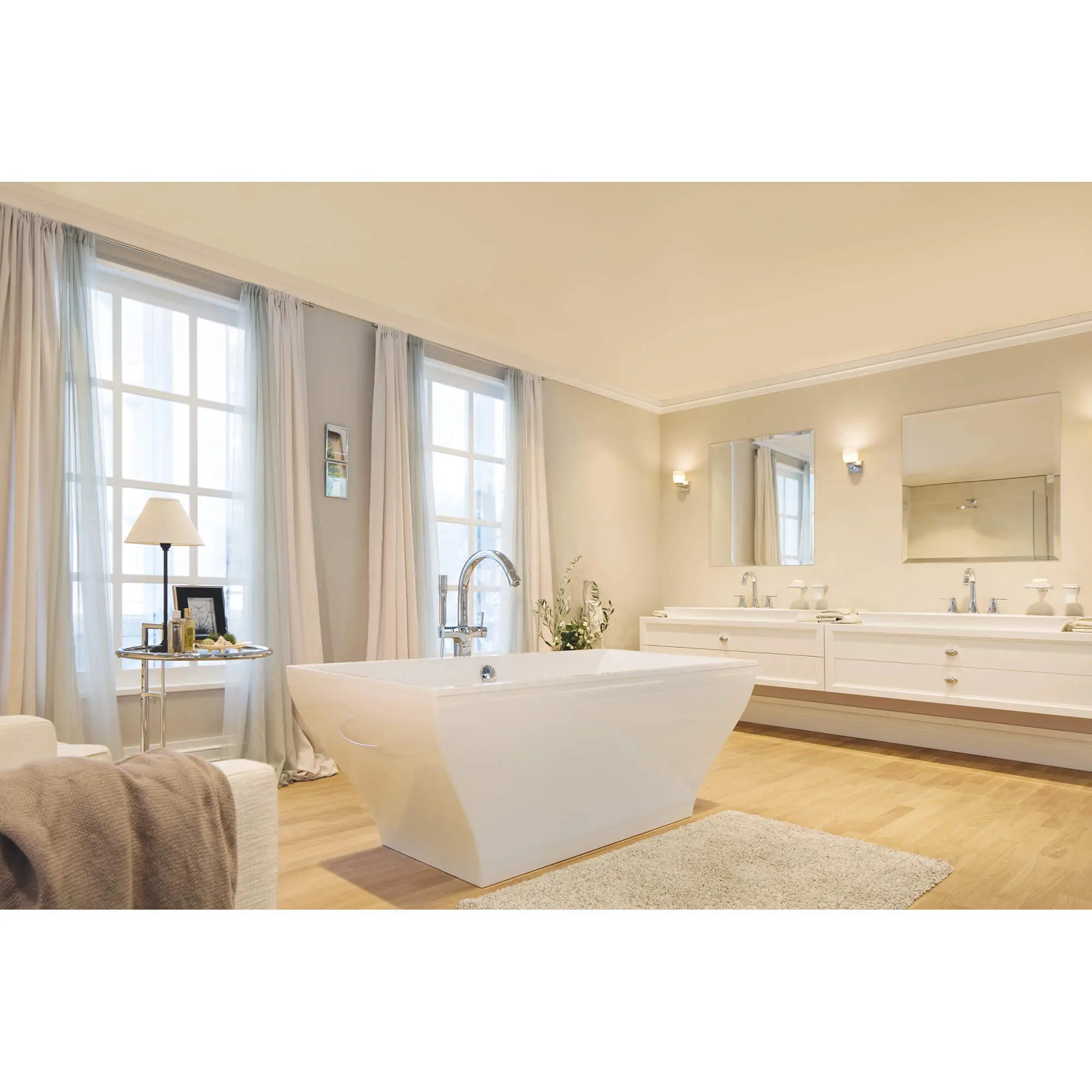 Single-Handle Freestanding Tub Faucet with 2.0 GPM Hand Shower // GROHE STARLIGHT CHROME // 793_23318000-floor-standing-tub-filler-enviro-3_0_CDNwebp.webp