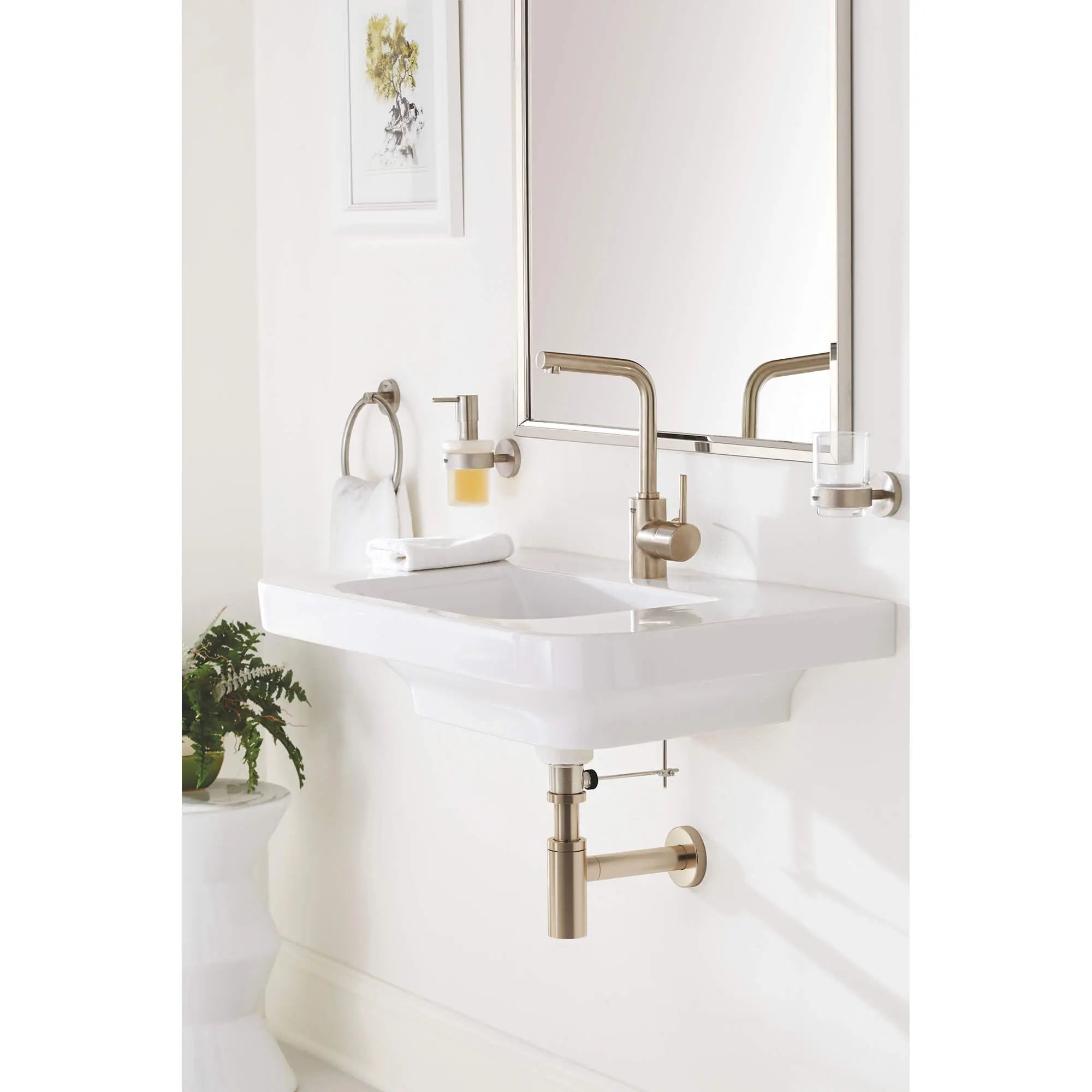 Single Hole Single-Handle L-Size Bathroom Faucet, 1.2 GPM (4.5 L/min) // BRUSHED NICKEL INFINITYFINISH // 851_23737en2-single-handle-bathroom-faucet-l-size-enviro-1_0_CDNwebp.webp