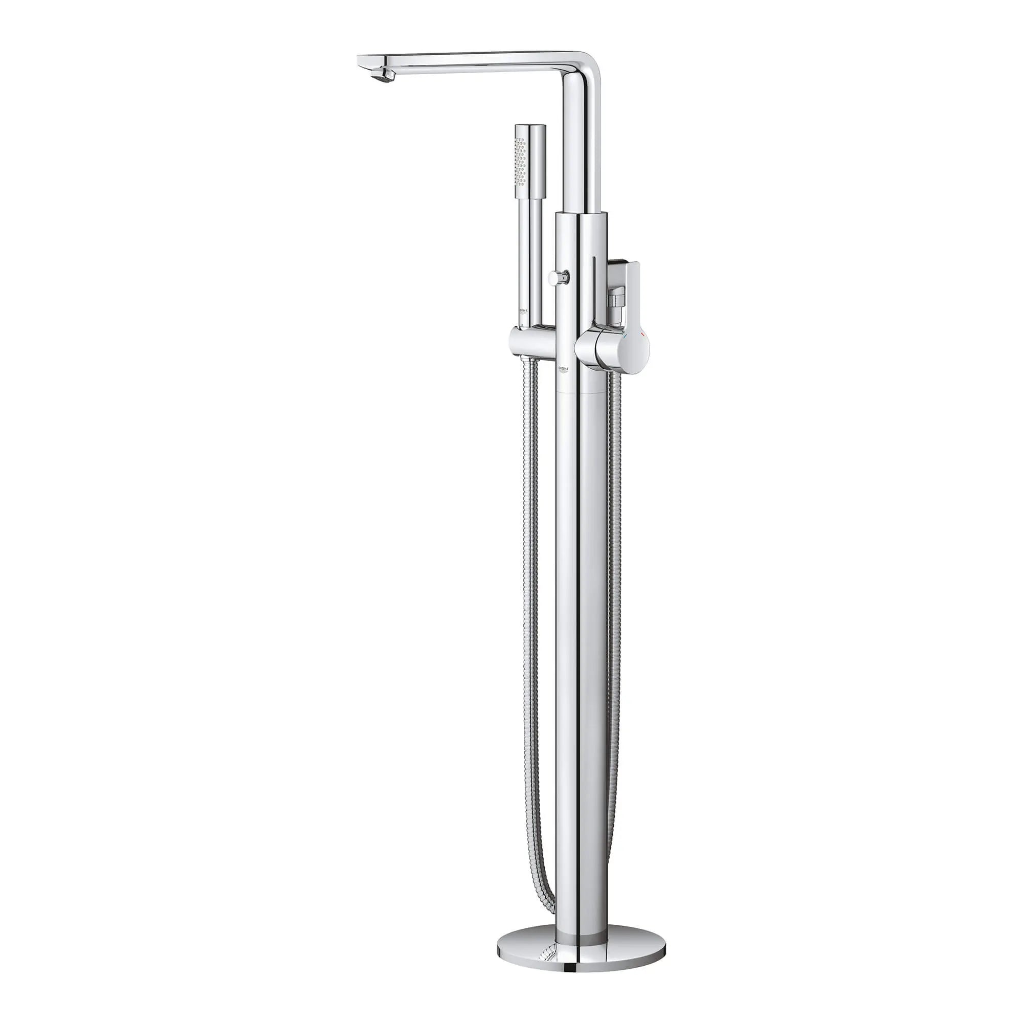 Single-Handle Freestanding Tub Faucet with 1.75 GPM (6.6 L/min) Hand Shower // GROHE STARLIGHT CHROME // 860_23792001-floor-standing-tub-filler-enviro-5_0_CDNwebp.webp