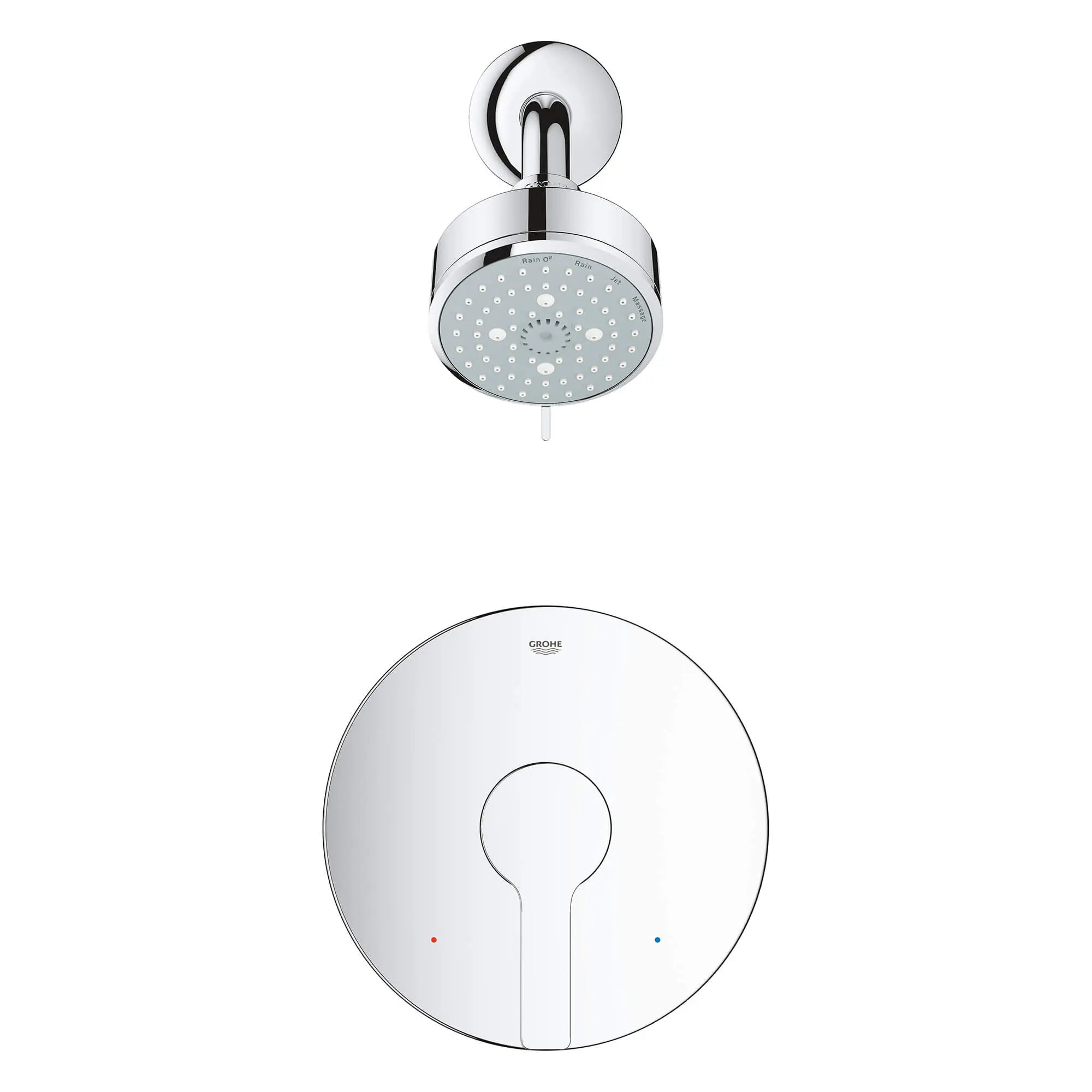 Pressure Balance Valve Shower Combo // GROHE STARLIGHT CHROME // 874_23826001-shower-combination-enviro-1_0_CDNwebp.webp