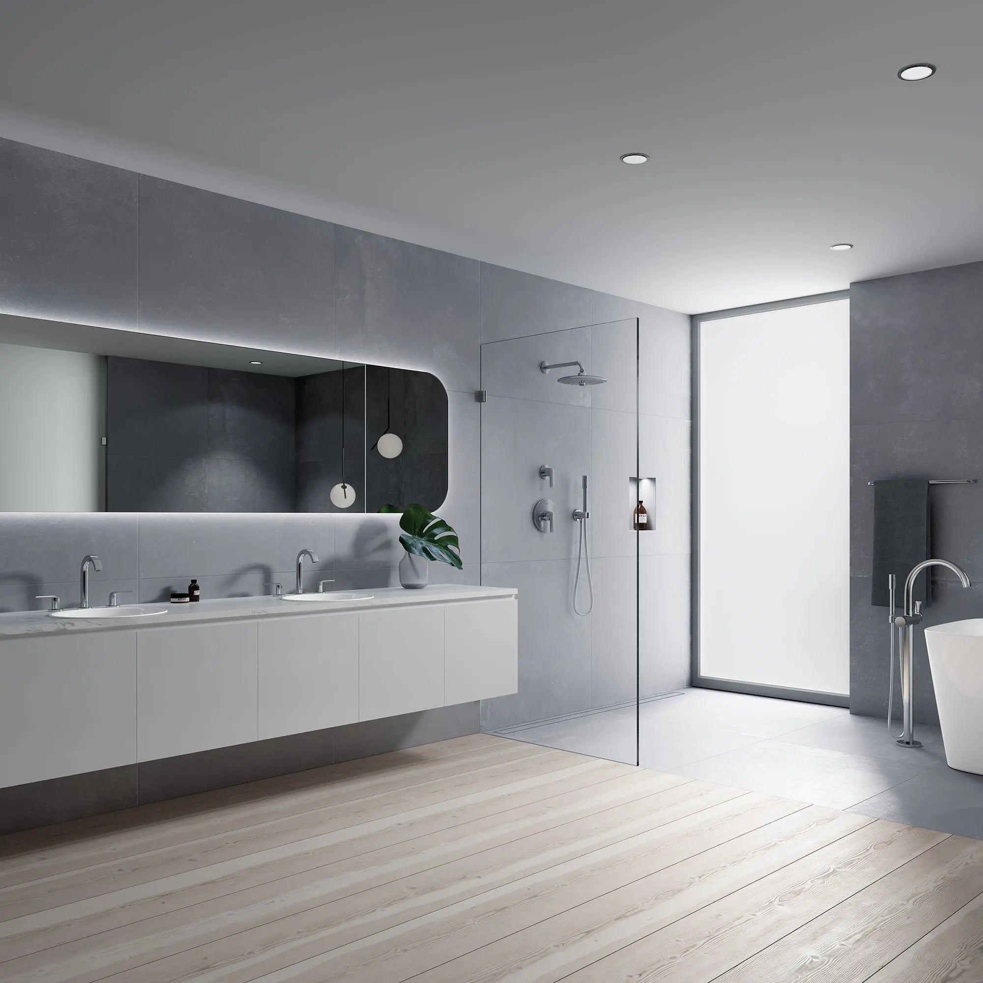 260 Shower Head, 10" - 3 Sprays, 2.5 gpm // GROHE STARLIGHT CHROME // 88656_C-20597000_29302000_29299000_29298000_26457000_CDNwebp.webp