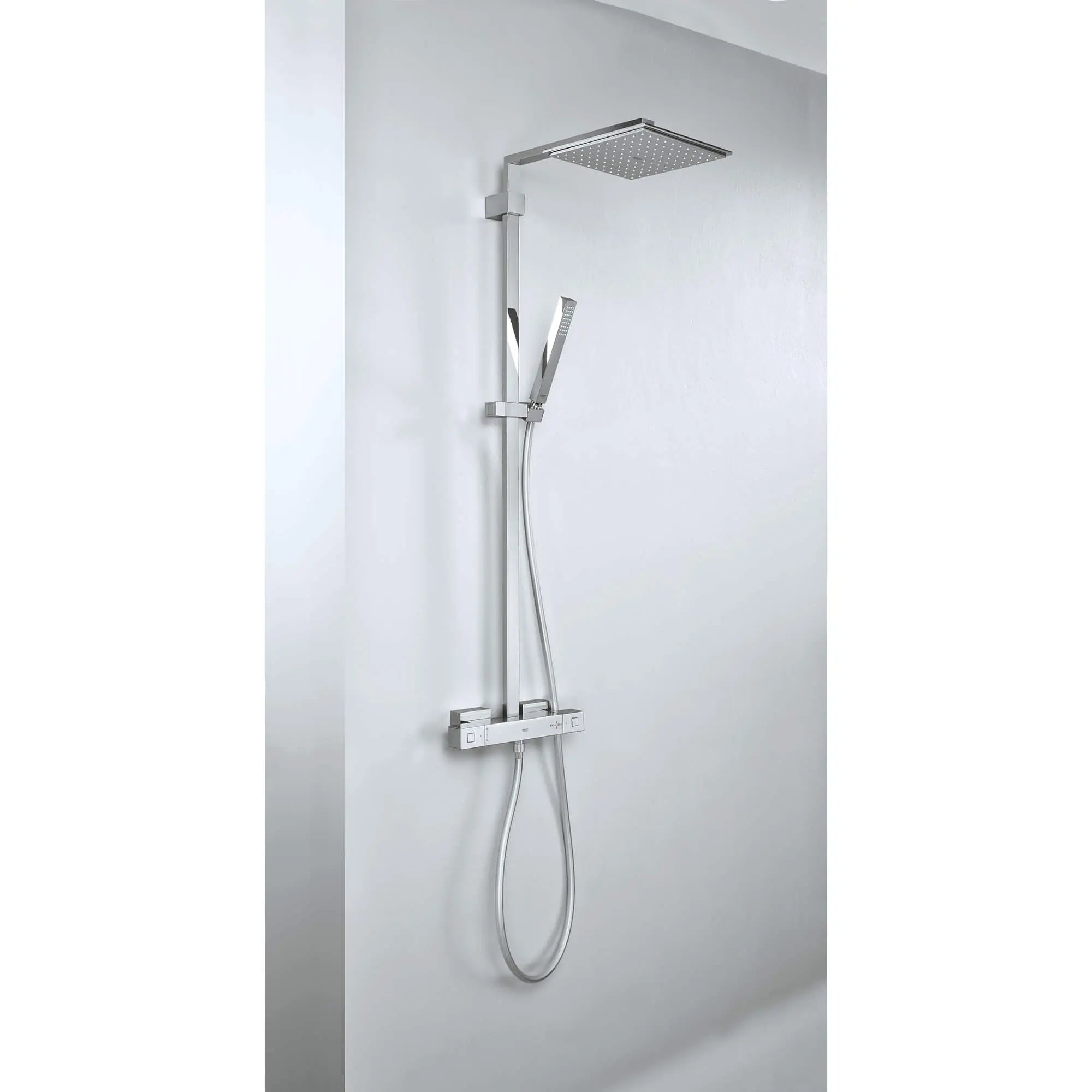 Thermostatic Shower System // GROHE STARLIGHT CHROME // 988_26420000-shower-system-with-thermostat-for-wall-mount-enviro-6_0_CDNwebp.webp
