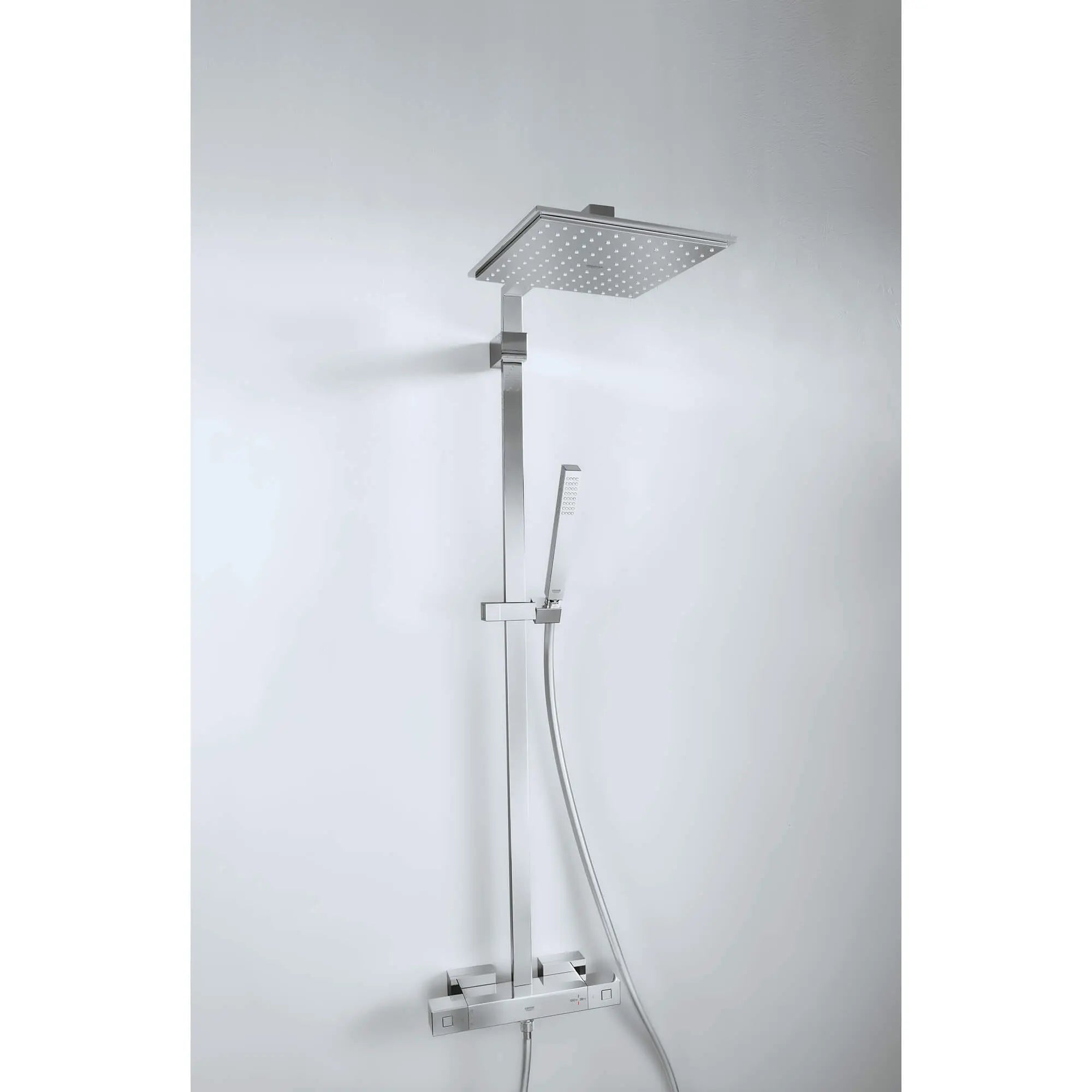 Thermostatic Shower System // GROHE STARLIGHT CHROME // 989_26420000-shower-system-with-thermostat-for-wall-mount-enviro-7_0_CDNwebp.webp