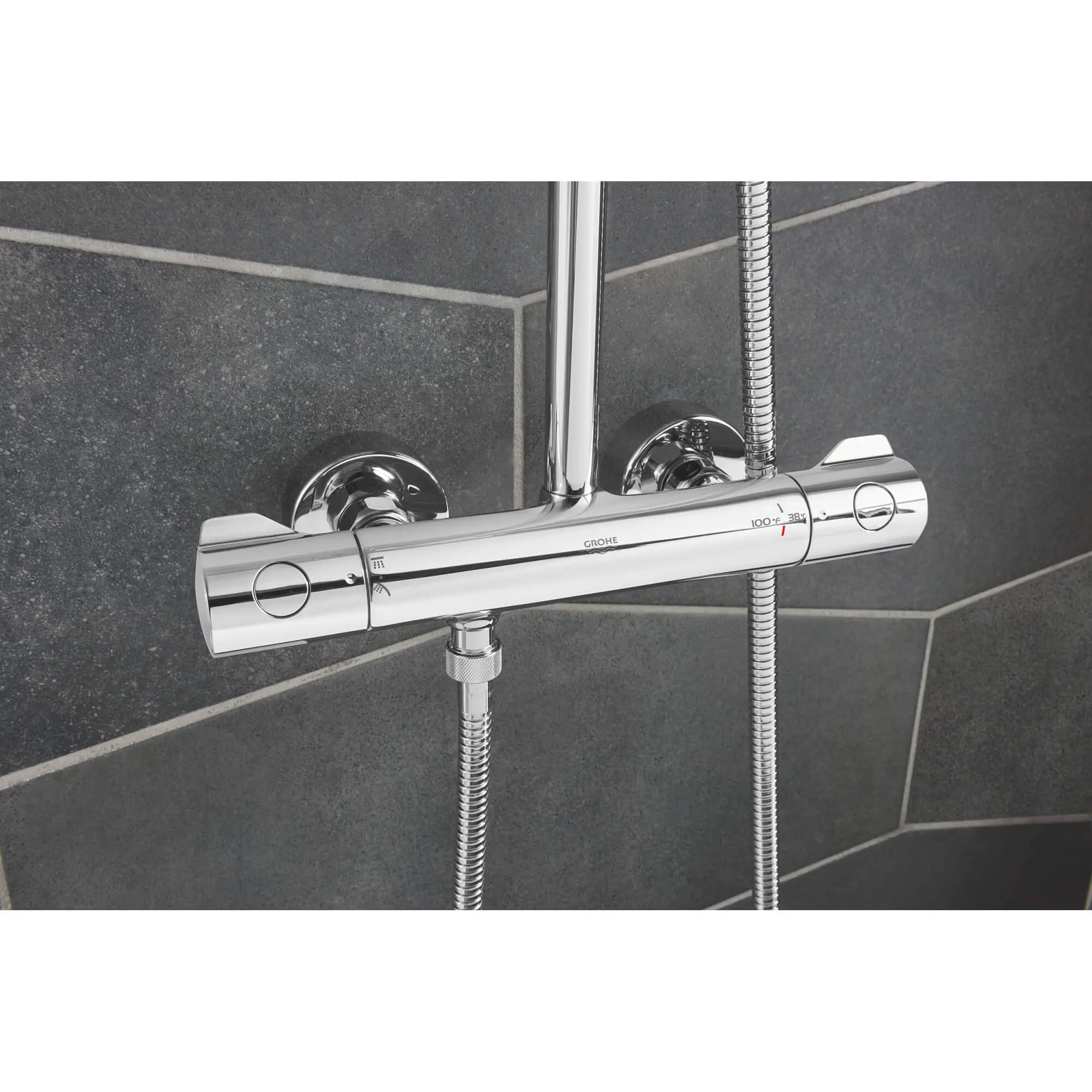 Thermostatic Shower System, // GROHE STARLIGHT CHROME // 993_26421000-shower-system-with-thermostat-for-wall-mount-enviro-3_0_CDNwebp.webp