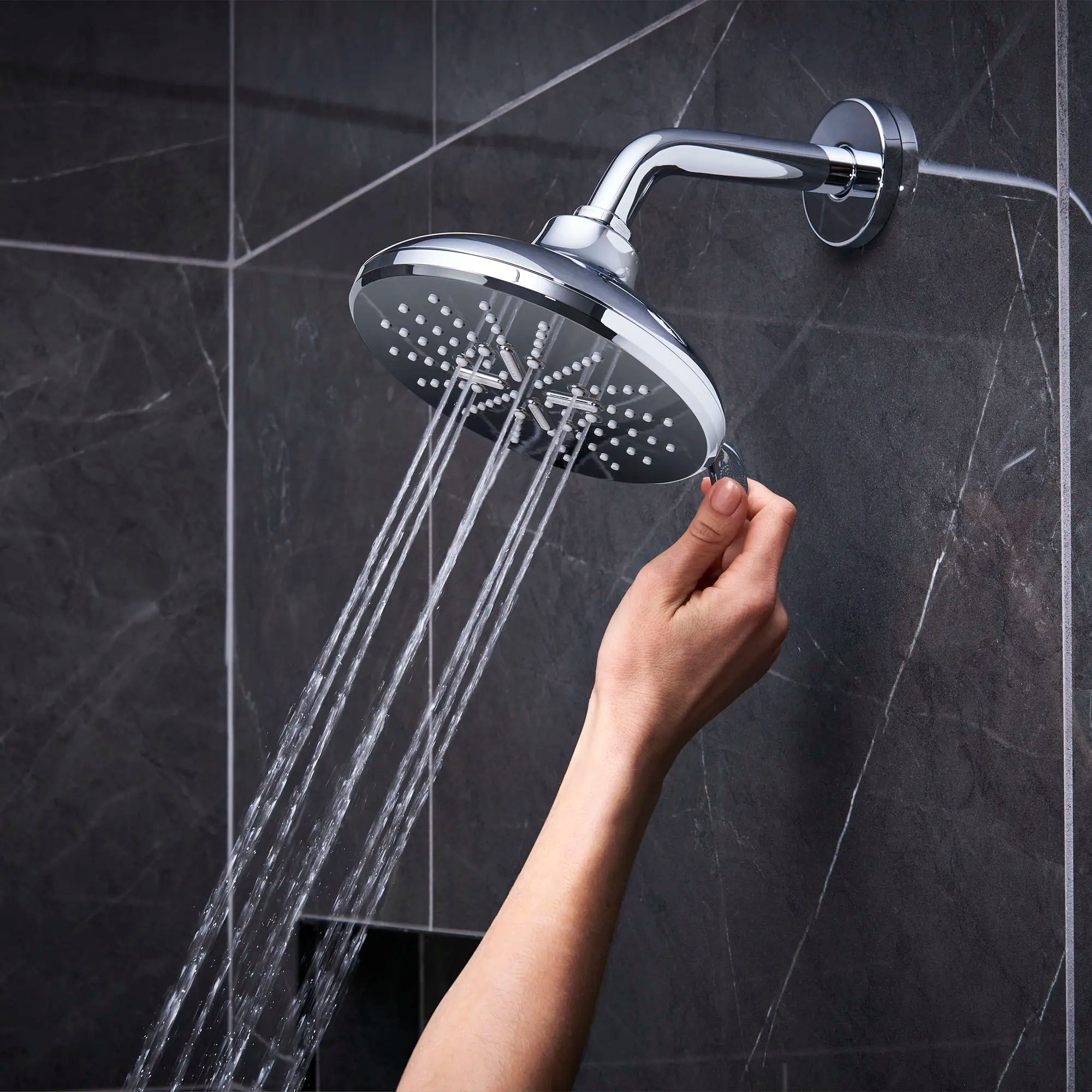 Shower Head, 6-1/2" - 3 Sprays, 1.75 GPM (6.6 L/min) // GROHE STARLIGHT CHROME // 99553_L-26789000_2_CDNwebp.webp