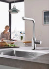 [30271000] Essence Single-Handle Pull-Out Kitchen Faucet Dual Spray 1.75 GPM (6.6 L/min) - GROHE StarLight Chrome